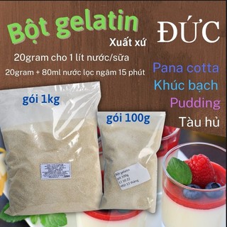 Bột gelatin ewald đức 250 bloom gói lẻ 50g - 100g - 500g - 1kg