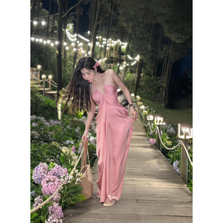 Đầm maxi lụa cao cấp quyến rũ