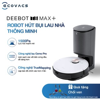 Robot hút bụi lau nhà Ecovacs Deebot OZMO T8 MAX PLUS - Bản Nội Địa - Không khóa app - Hàng Chính Hãng