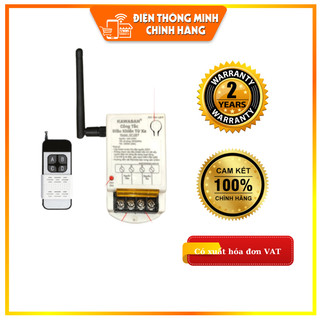 Công tắc điều khiển từ xa công suất cao- có hẹn giờ RF15BT+ remote RM4B