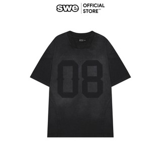 Áo Thun Wash Unisex Local Brand SWE 8TH WASHED TEE - Đen