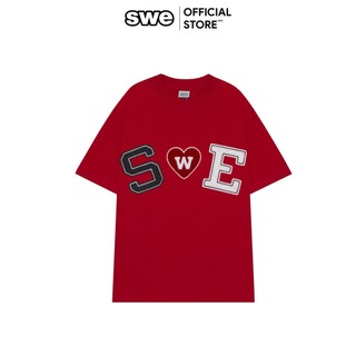 Áo Thun Unisex Họa Tiết Local Brand SWE PATCH TEE - Đỏ