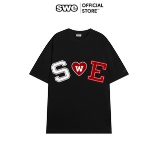 Áo Thun Unisex Họa Tiết Local Brand SWE PATCH TEE - Đen