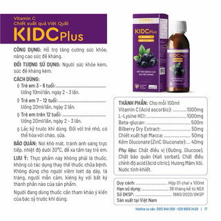 Siro tăng đề kháng KIDC PLUS