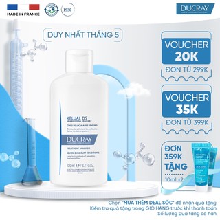 Dầu gội giảm gàu, viêm ngứa da đầu và ngừa tái phát DUCRAY KELUAL DS SHAMPOO 100ml