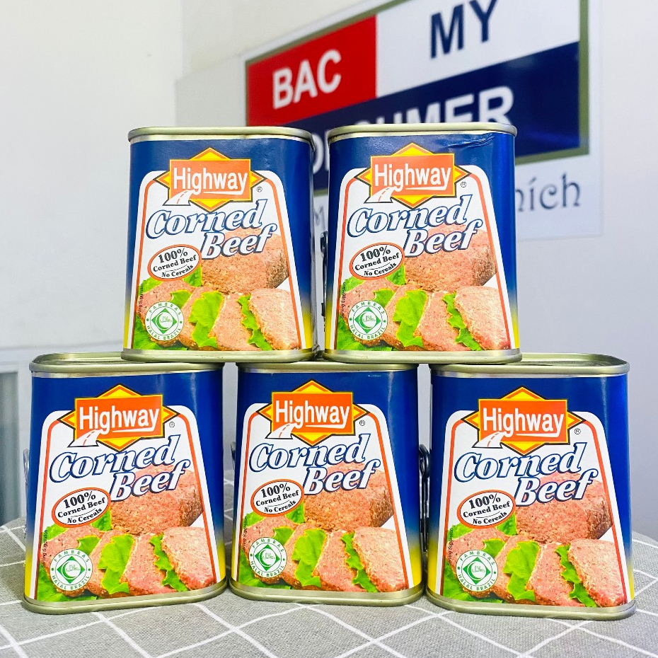 Thịt hộp bắp bò Highway Corned Beef 340g