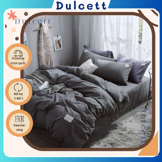 Bộ Chăn Ga Gối 4 Món ( 1 ga + 2 vỏ gối đầu + 1 vỏ chăn) Cotton TiCi Nhập Khẩu Mềm Mịn.