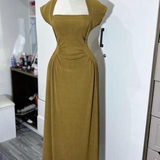 E6 Váy maxi dáng dài nhúng eo đi tiệc