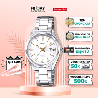 Đồng hồ casio nữ ltp-1302d-7a2vdf dây kim loại chính hãng