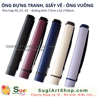 Ống đựng tranh, Ống đựng giấy vẽ - ống vuông