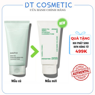 Sữa rửa mặt Innisfree trà xanh Hàn Quốc , Sữa rửa mặt cho da dầu mụn Green Tea Foam Cleanser 150ml