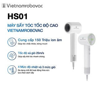 Máy Sấy tóc Tốc Độ Cao Vietnamrobovac - Công Suất 1500W - Chăm sóc tóc suôn mượt