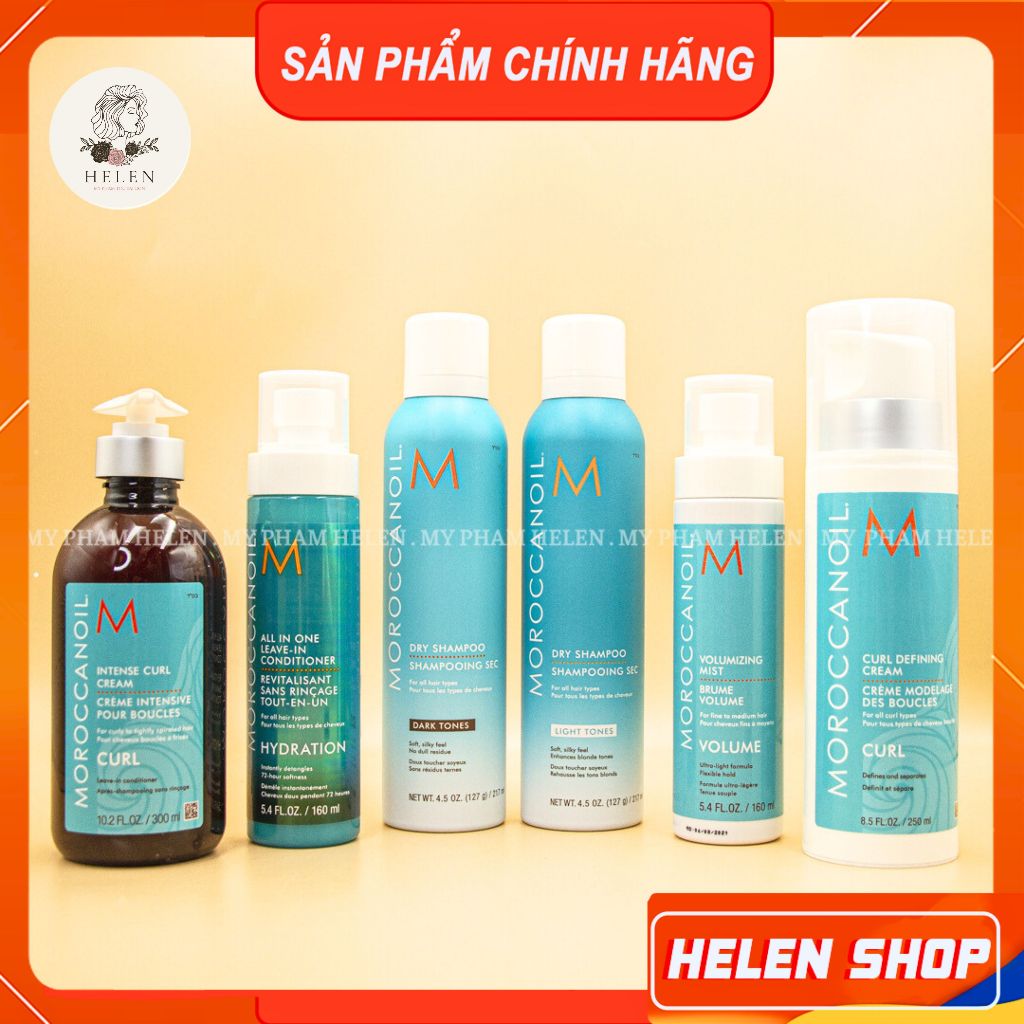 MOROCCANOIL CHÍNH HÃNG Kem Định Hình Moroccanoil, Kem Tạo Sóng Xoăn, Gội Khô Moroccanoil Kem Xả Khô
