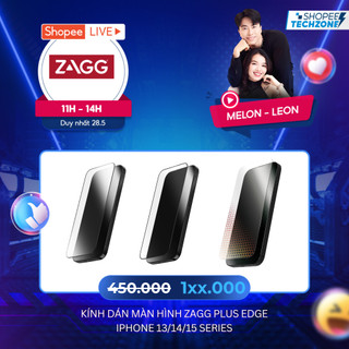 Kính dán màn hình ZAGG Glass Plus Edge iPhone 12/13/14/15 SERIES