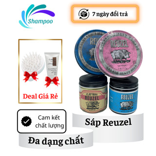 Sáp vuốt tóc nam REUZEL đủ mẫu tạo kiểu tóc siêu giữ nếp bồng đẹp,clay wax,pomade,clay pomade