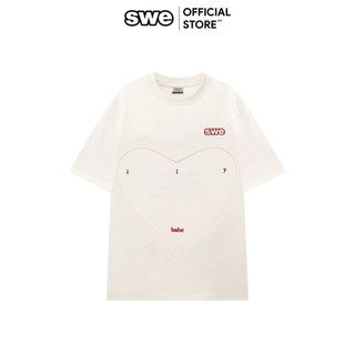Áo Thun Local Brand Họa Tiết Unisex SWE ILY TEE - Kem