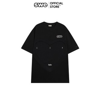 Áo Thun Local Brand Họa Tiết Unisex SWE ILY TEE - Đen