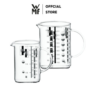 Cốc Đong WMF MEASURE Thủy Tinh Cao Cấp, Chi Vạch Dung Tích 0.5L-1L Có Tay Cầm 0605972000/0605962000