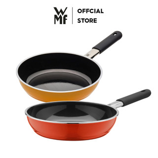 Chảo từ wmf fusiontec 24cm màu đỏ, vàng, đa dụng bằng thép không gỉ - 0520585291 / 0520595291