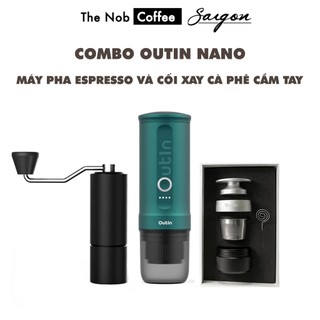 Combo Outin Nano | Máy pha espresso Outin Nano và cối xay cà phê cầm tay Timemore C3 ESP