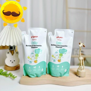 Nước rửa bình/dung dịch rửa bình sữa và rau củ quả Pigeon dạng túi 450ml