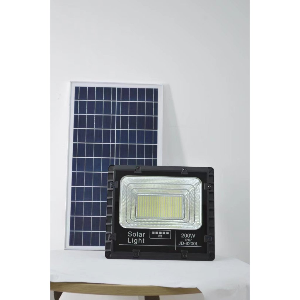 Đèn pha năng lượng mặt trời Jindian 100W/200/300W JD-8800L / JD-8200L / JD-8300L giá rẻ- bảo hành 2 