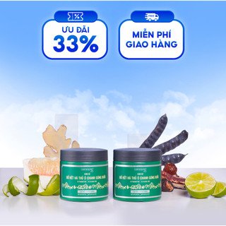 Combo 2 hủ kem xả thảo dược Nam Nung bản kiềm dầu 220ml dùng cho tóc nhanh bết