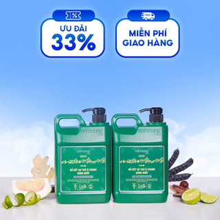 Combo 2 can dầu gội thảo dược NAMNUNG kiềm dầu, giúp tóc mềm mượt, chắc khỏe