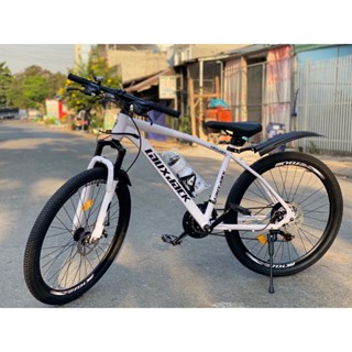 [TẶNG FULL PHỤ KIỆN] Xe đạp thể thao LAUX JACK nan hoa,24-26icnh,21 tốc độ, phanh đĩa, giảm sóc - CHÍNH HÃNG