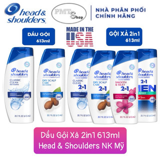 (NK Mỹ) Dầu Gội / Gội Xả 2in1 Head & Shoulders Đủ Loại 613ml Made in USA