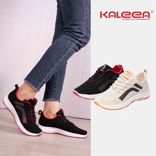 Giày Thể Thao Nữ Sneaker Đi Tập Gym Chạy Bộ Đế Bằng Cao 3p Chất Liệu Lưới Dệt Kim Mềm Mại Đi Nhẹ Êm Chân-  Kaleea T12