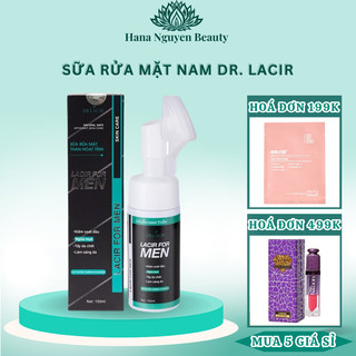 Sữa rửa mặt nam Dr. Lacir Lacir For Men than hoạt tính 150ml