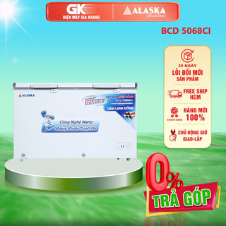 Bcd 5068ci -- tủ đông mát alaska inverter 312 lít bcd-5068ci - bh chính hãng - miễn phí giao hcm