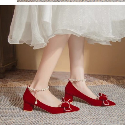 Giày GXC143 cao gót 3,7cm tươi sáng nổi bật tinh tế thời trang nữ | BigBuy360 - bigbuy360.vn