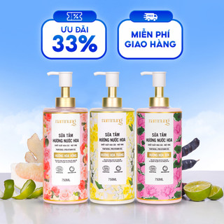 Combo 3 chai sữa tắm nước hoa NamNung dung tích 750ml