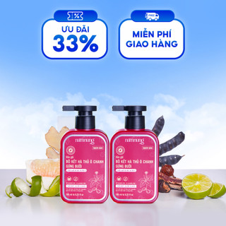Combo 2 chai dầu gội thảo dượċ Nam Nung hỗ trợ giảm nấm, gàu mảng dung tích 185ml