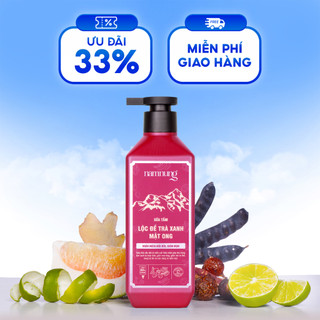 Sữa tắm thảo dược lộc đề, trà xanh, mật ong Nam Nung hỗ trợ làm sạch, giảm mụn lưng 500ml