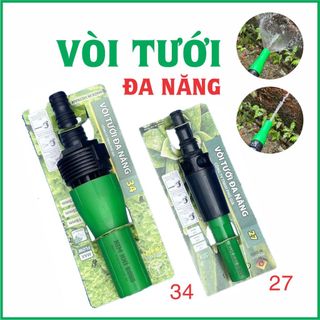 Vòi tưới cây tăng áp, đầu vòi tưới cây đa năng dây tưới dây 21 dây 27 tặng đai inox .