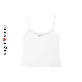 Áo Hai Dây Phối Ren Đính Nơ Phong Cách Coquette SUGAR SPICE - Angela Cami