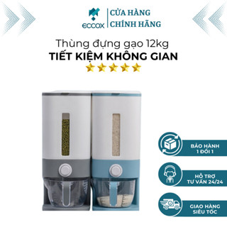Thùng Đựng Gạo Thông Minh 12kg Phong Cách Nhật Bản Sang Trọng Và Tiện Ích Tiết Kiệm Không Gian Thương Hiệu Eccox