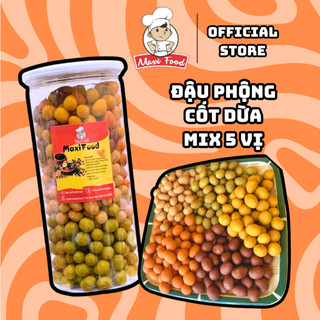 500g đậu phộng cốt dừa mix 5 vị giòn ngon | maxifood