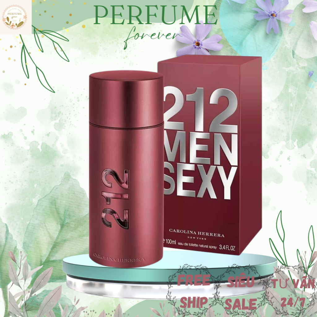 Nước Hoa Nam 212 Sexy Men 100ml, Nước hoa nam tính mạnh mẽ bản lĩnh phái mạnh, dầu thơm nam tươi mát , thể thao.forever