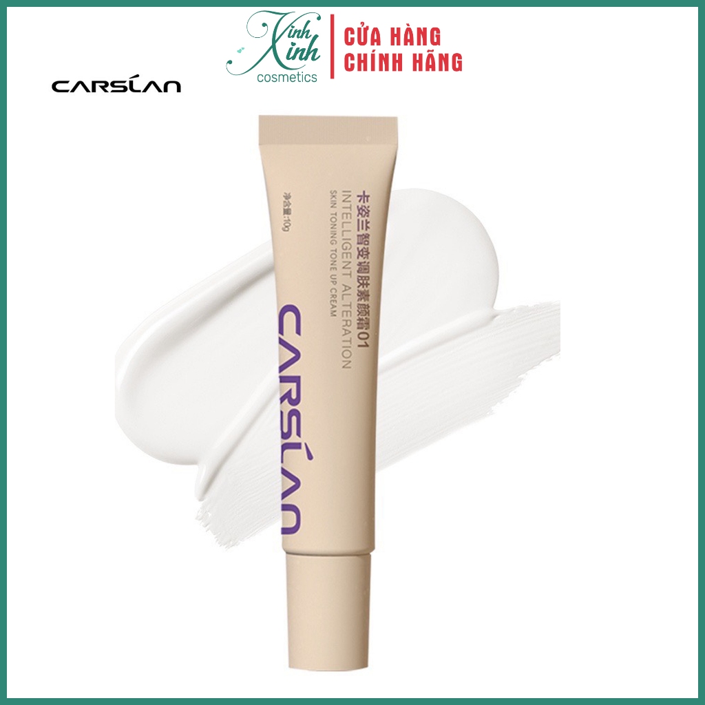 Kem nâng tone da Carslan 10g Kem lười trang điểm Không xuống tone | XINH XINH COSMETICS