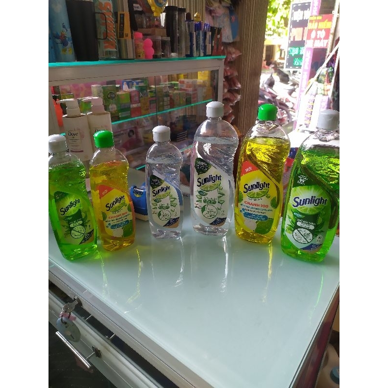 nước rửa chén sunlight chai 750ml, 400ml