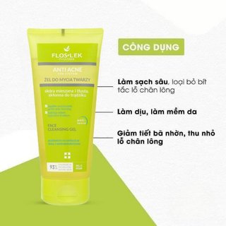 Sữa Rửa Mặt Floslek Cho Da Nhờn Mụn 200ml