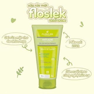 Sữa Rửa Mặt Floslek Cho Da Nhờn Mụn 200ml