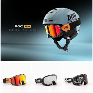  Mũ Bảo Hiểm Xe Máy Poc P10 Fullbox-Nón Bảo Hiểm Kèm Ốp Tai Che Nắng 