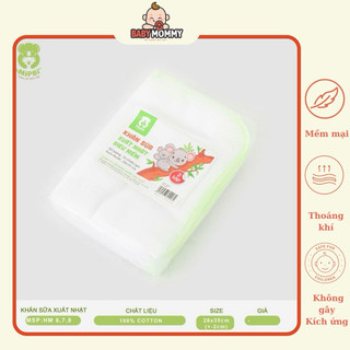Khăn sữa Mipbi xuất Nhật 4 lớp 100% cotton - Baby Mommy