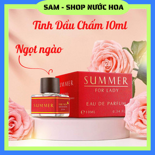 Tinh dầu chấm Olee Nước hoa nữ Summer Ngọt ngào Quyến rũ chai 10ml dạng chấm- Sam Shop nước hoa