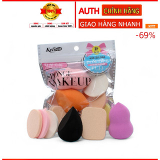 Combo 6 bông phấn trang điểm makeup [bông phấn keli]